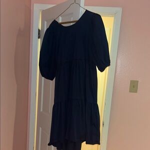 Elegant Navy Blue Dress